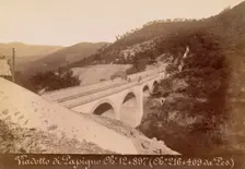 Viadotto di Papigno chilometro 12 + 897 (chilometro 216 + 409 da Pescara), October 1883. Creator: Achille Mauri