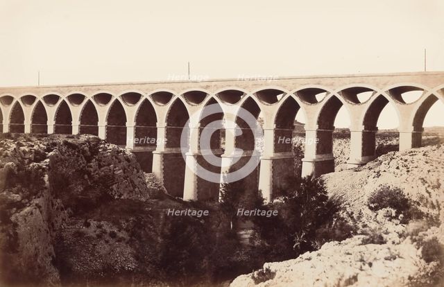 Viaduc de St. Chamas, before 1859. Creator: Edouard Baldus.