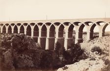 Viaduc de St. Chamas, before 1859. Creator: Edouard Baldus