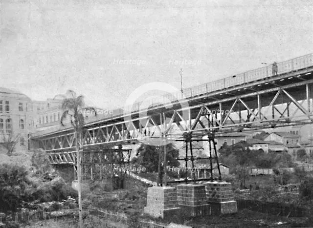 'Viaducto do Cha', 1895. Artist: Paulo Kowalsky.