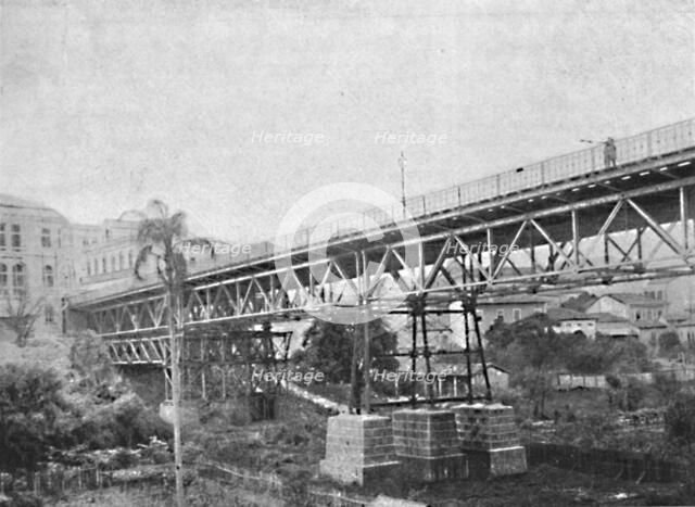 'Viaducto do Cha', 1895. Artist: Paulo Kowalsky.