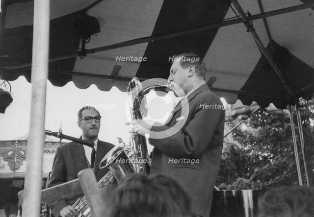 Vic Ash and Harry Klein, Beaulieu Jazz Festival, Hampshire, 1960. Creator: Brian Foskett.