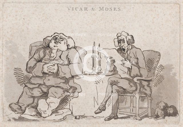 Vicar & Moses, 1786., 1786. Creator: Thomas Rowlandson.
