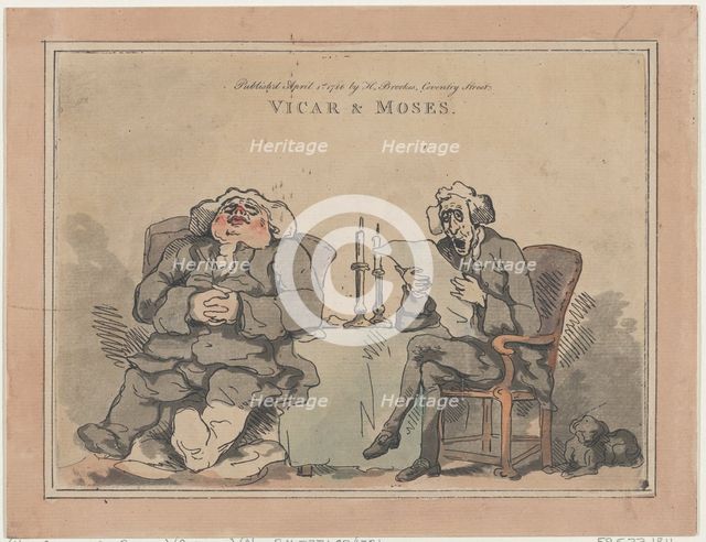 Vicar & Moses, April 1, 1786., April 1, 1786. Creator: Thomas Rowlandson.