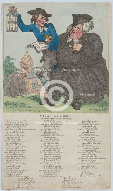 Vicar & Moses, August 8, 1784., August 8, 1784. Creator: Thomas Rowlandson.