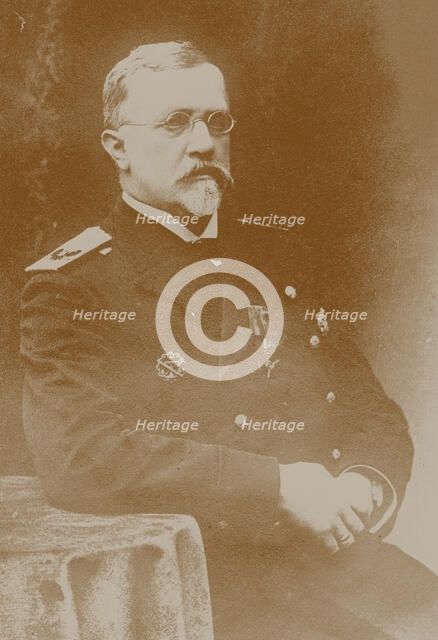 Vice-Admiral Vasily Alexandrovich Kanin (1862-1927), commander of the Russo-Baltic Fleet. Creator: Anonymous.