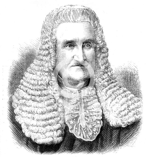 Vice-Chancellor Charles Hall, 1873. Creator: Unknown.