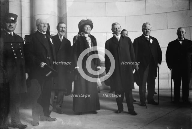 Vice President Thomas Riley Marshall - Arrival For Inauguration...1913. Creator: Harris & Ewing.