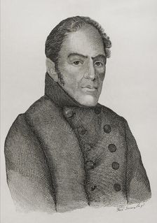 Vicente Gonzalez Moreno (1778-1839), Spanish general, 1842. Creator: Jose Gomez