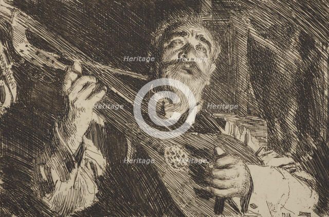 Vicke, 1918. Creator: Anders Leonard Zorn.