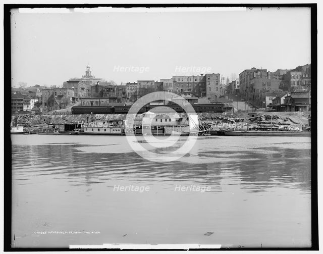 Vicksburg, Miss., from the river, c1906. Creator: Unknown.