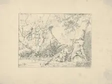 Vicksburg Canal (from Confederate War Etchings), 1861-63. Creator: Adalbert John Volck