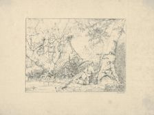 Vicksburg Canal (from Confederate War Etchings), 1861-63. Creator: Adalbert John Volck