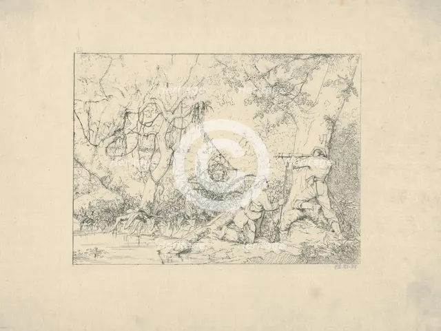 Vicksburg Canal (from Confederate War Etchings), 1861-63. Creator: Adalbert John Volck.