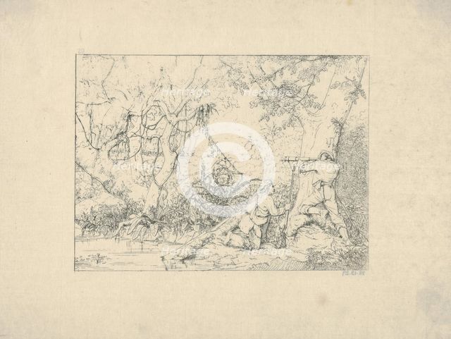 Vicksburg Canal (from Confederate War Etchings), 1861-63. Creator: Adalbert John Volck.