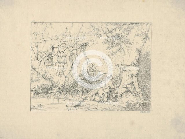 Vicksburg Canal (from Confederate War Etchings), 1861-63. Creator: Adalbert John Volck.