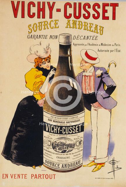 Vichy-Cusset - Source Andreau , c. 1895. Creator: Guillaume, Albert (1873-1942).