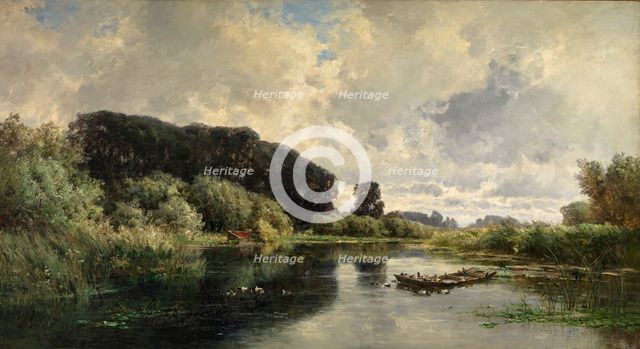 Vicinity of Friesland, (Netherlands), between 1878 and 1884. Creator: Carlos de Haes.