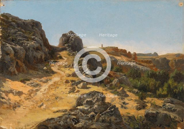 Vicinity of the Monasterio de Piedra, 1857. Creator: Carlos de Haes.