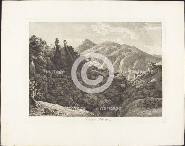 Vicino a Subiaco, 1793. Creator: Jacob Wilhelm Mechau.