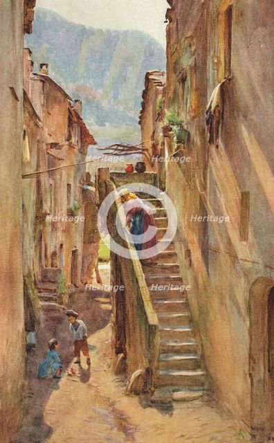 'Vicolo del Ponte, Villa Nuova di Albenga', c1910, (1912). Artist: Walter Frederick Roofe Tyndale.