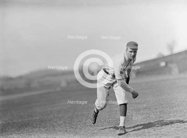 Victor Bickers, Washington Al, at University of Virginia, Charlottesville (Baseball), 1913. Creator: Harris & Ewing.