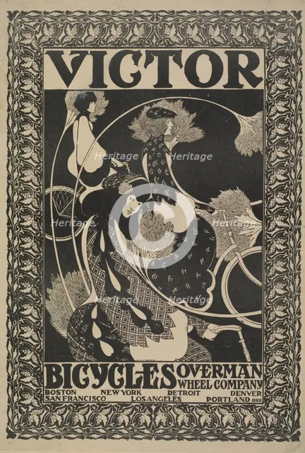 Victor bicycles. Overman wheel company, c1894 - 1896. Creator: William H Bradley.