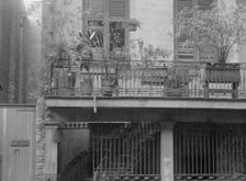 Victor David House (Le Petit Salon), 620 St. Peter Street, New Orleans, between 1920 and 1926. Creator: Arnold Genthe