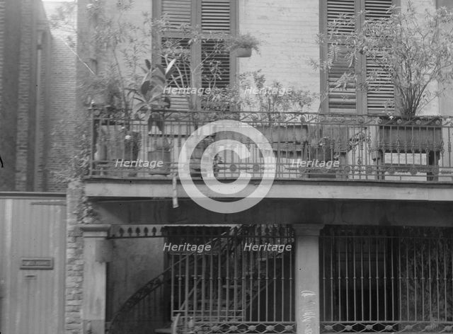 Victor David House (Le Petit Salon), 620 St. Peter Street, New Orleans, between 1920 and 1926. Creator: Arnold Genthe.