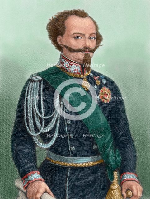 Victor Emmanuel II (1820-1878), King of Sardinia (1849-1861) and king of Italy (1861-1878), 1881. Creator: Unknown.