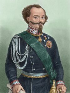 Victor Emmanuel II (1820-1878), King of Sardinia (1849-1861) and king of Italy (1861-1878), 1881. Creator: Unknown