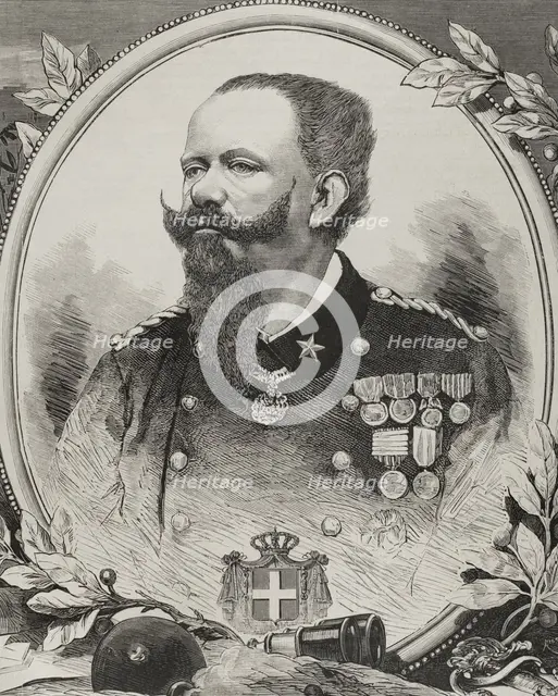 Victor Emmanuel II of Italy, (1820-1878), Sardinia, (1849-1861) and Italy, (1861-1878), 1878. Creator: Bernardo Rico.