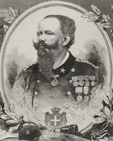 Victor Emmanuel II of Italy, (1820-1878), Sardinia, (1849-1861) and Italy, (1861-1878), 1878. Creator: Bernardo Rico