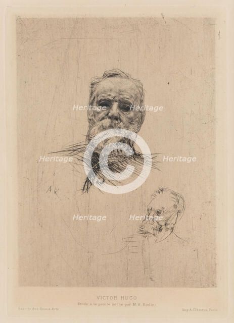 Victor Hugo, 1886. Creator: Rodin, Auguste (1840-1917).