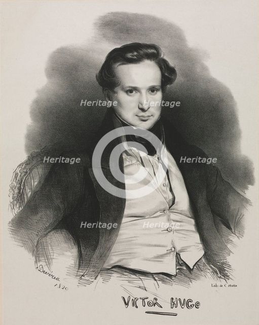 Victor Hugo, 1829. Creator: Achille Devéria (French, 1800-1857).