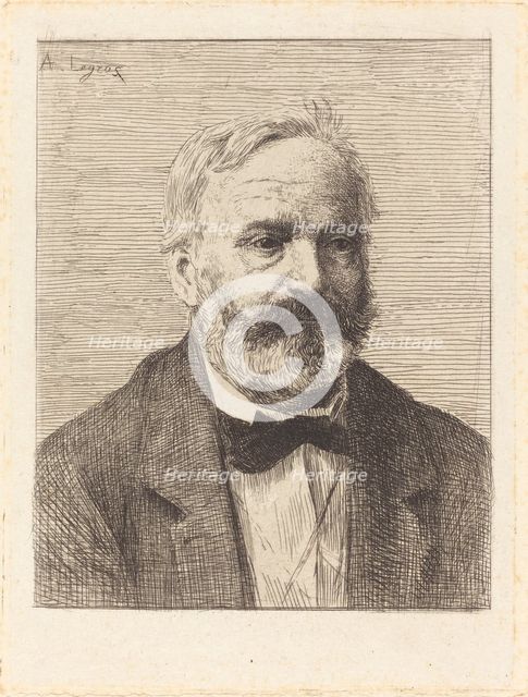 Victor Hugo, 1st plate. Creator: Alphonse Legros.