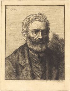 Victor Hugo, 1st plate. Creator: Alphonse Legros