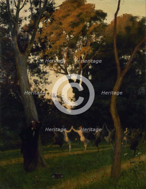 Victor Hugo concevant Les Rayons et les Ombres, 1912. Creator: Jules-Georges Bondoux.