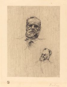 Victor Hugo, De Face, 1886. Creator: Auguste Rodin