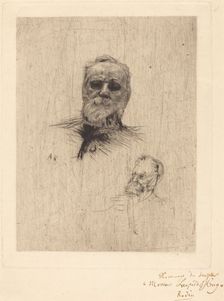 Victor Hugo, De Face, 1886. Creator: Auguste Rodin