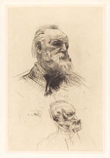 Victor Hugo, De Trois Quarts, 1884. Creator: Auguste Rodin