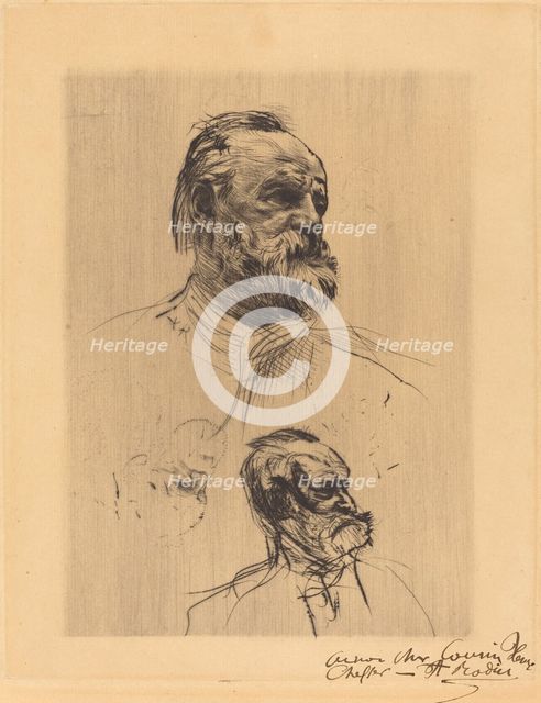 Victor Hugo, De Trois Quarts, 1884. Creator: Auguste Rodin.
