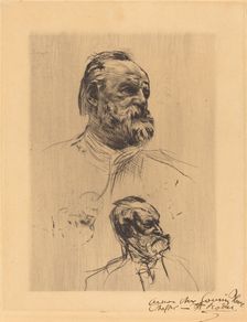 Victor Hugo, De Trois Quarts, 1884. Creator: Auguste Rodin
