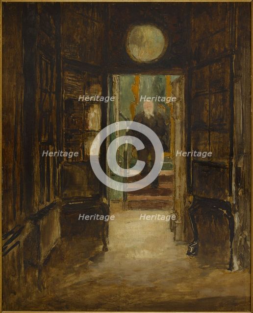 Victor Hugo descendant de son cabinet de travail à Hauteville House, c.1880. Creator: Georges-Victor Hugo.
