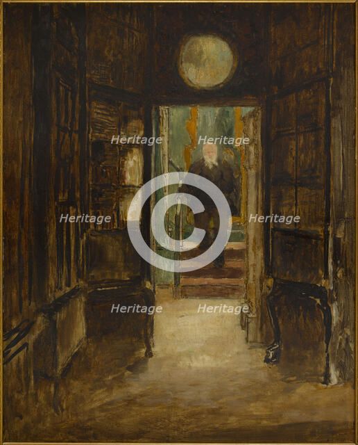 Victor Hugo descendant de son cabinet de travail à Hauteville House, c.1880. Creator: Georges-Victor Hugo.