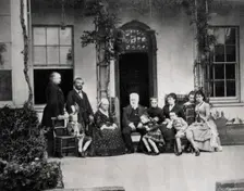 Victor Hugo, French novelist, in exile in Guernsey, 1866
