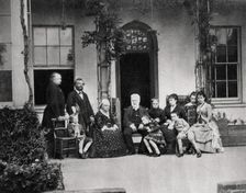 Victor Hugo, French novelist, in exile in Guernsey, 1866