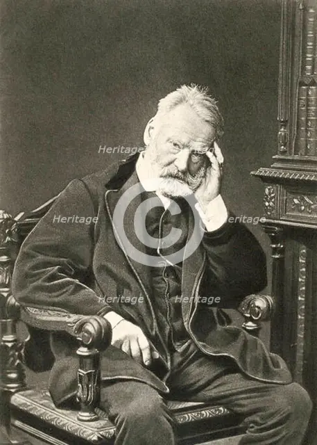 Victor Hugo, French author, 1879. Artist: Count Stanislaw Walery