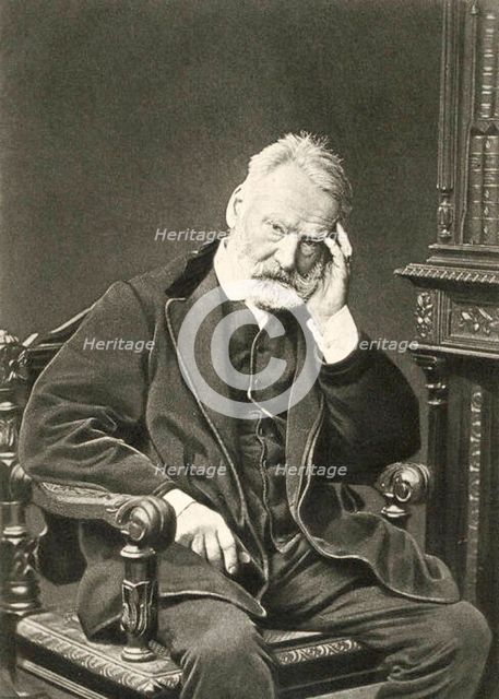 Victor Hugo, French author, 1879. Artist: Count Stanislaw Walery