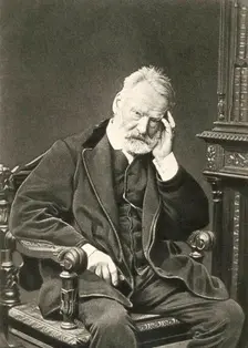 Victor Hugo, French author, 1879. Artist: Count Stanislaw Walery